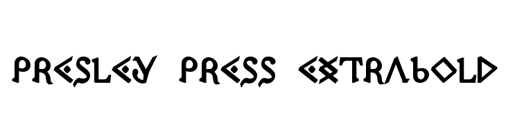 Presley Press ExtraBold  Frei Schriftart Herunterladen