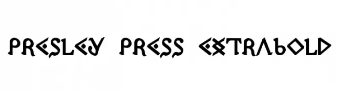 Presley Press ExtraBold  baixar fontes gratis