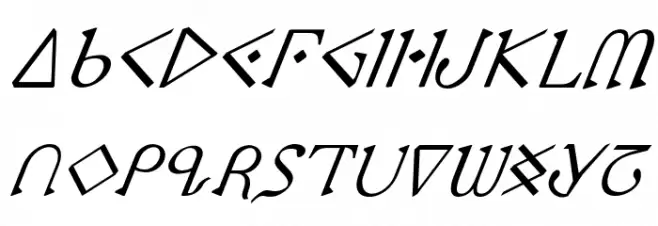 Presley Press Italic Font Litere mari