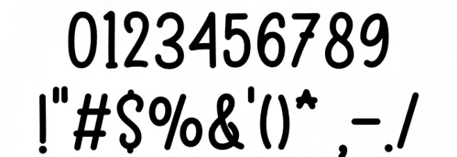 Presley Font OTHER CHARS