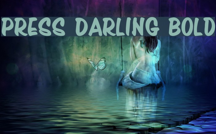Press Darling Bold Font examples