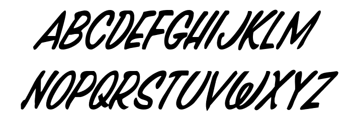 Press Darling Condensed Italic Font LOWERCASE
