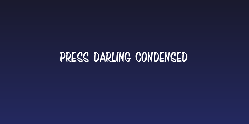 Press Darling Condensed Social Header