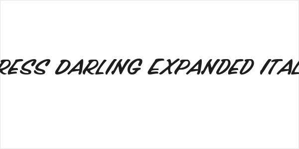 Press Darling Expanded Italic Logo