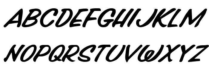 Press Darling Expanded Italic Font LOWERCASE