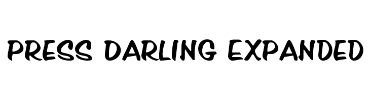 Press Darling Expanded  नि: शुल्क फ़ॉन्ट्स डाउनलोड