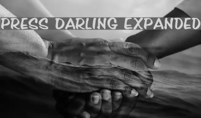Press Darling Expanded Font examples