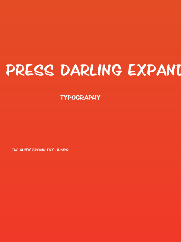 Press Darling Expanded Poster