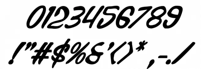 Press Darling Italic Font OTHER CHARS