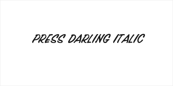 Press Darling Italic Logo