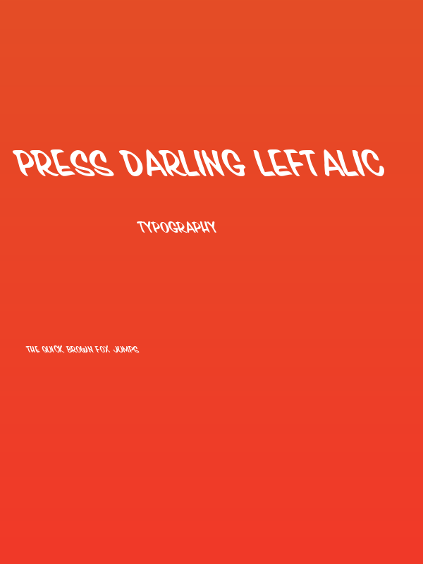Press Darling Leftalic Poster