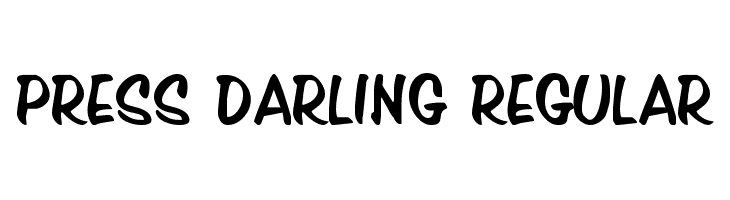 Press Darling Regular  لخطوط تنزيل