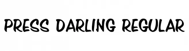 Press Darling Regular  フリーフォントのダウンロード
