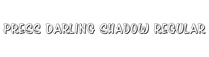 Press Darling Shadow Regular  font caratteri gratis