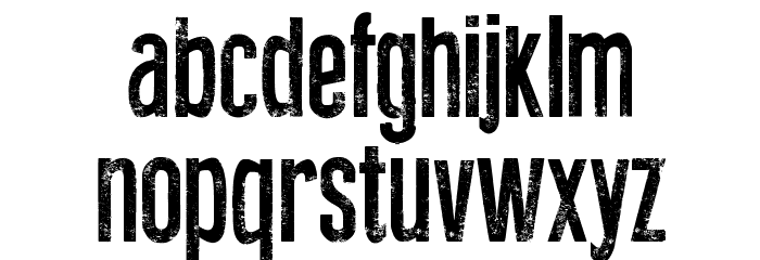 Press Feeling Eroded Font LOWERCASE