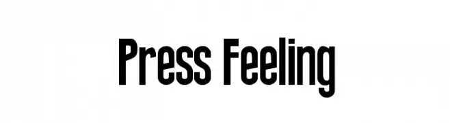 Press Feeling  Frei Schriftart Herunterladen