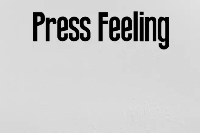 Press Feeling Font examples