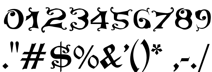 Press Gutenberg Font OTHER CHARS