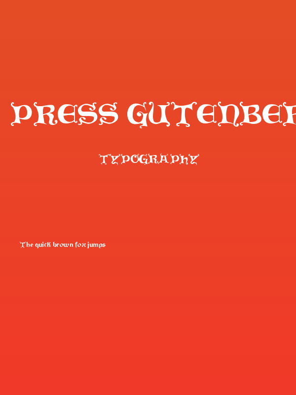 Press Gutenberg Poster