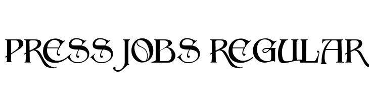 Press Jobs Regular  Скачать бесплатные шрифты