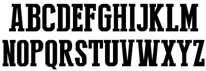 Press Serif Cool フォント 大文字