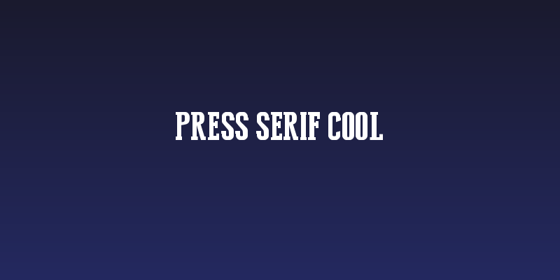 Press Serif Cool Social Header