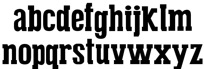 Press Serif Cool Font LOWERCASE