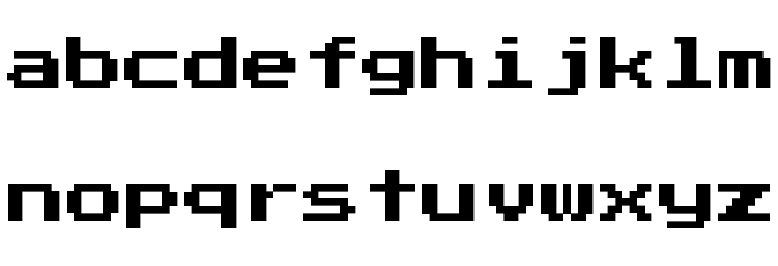 Press Start 2P Regular Font LOWERCASE