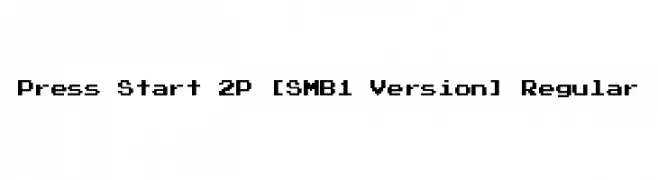 Press Start 2P [SMB1 Version] Regular  font caratteri gratis