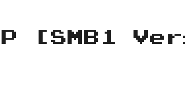 Press Start 2P [SMB1 Version] Regular Logo