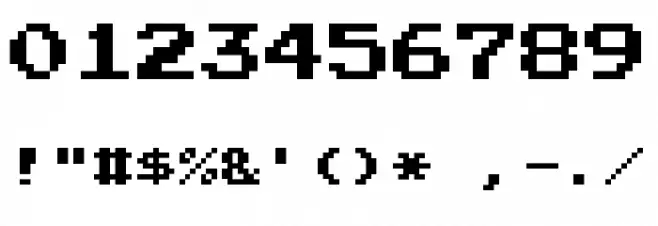 Press Start 2P [SMB1 Version] V2 Regular Schriftart Anderer Schreiben