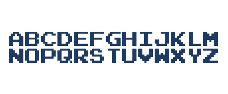 Press Start 2P [SMB1 Version] V2 Regular Uppercase