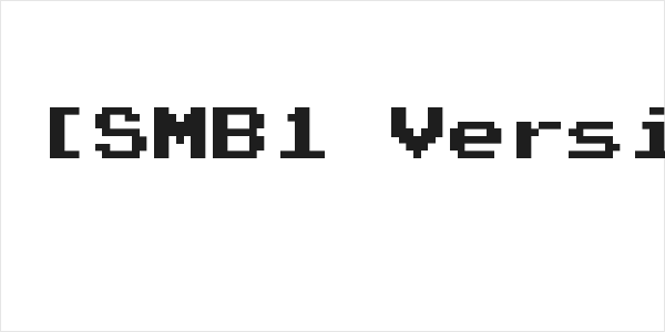 Press Start 2P [SMB1 Version] V2 Regular Logo
