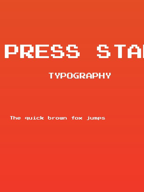Press Start 2P [SMB1 Version] V2 Regular Poster