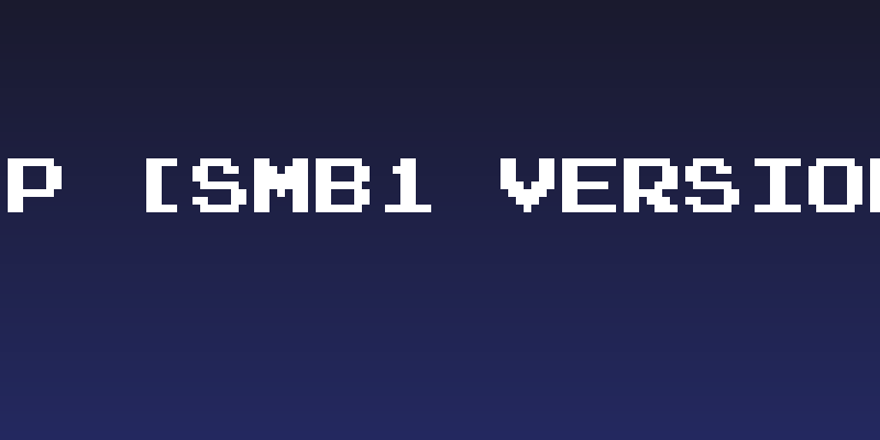 Press Start 2P [SMB1 Version] V2 Regular Social Header