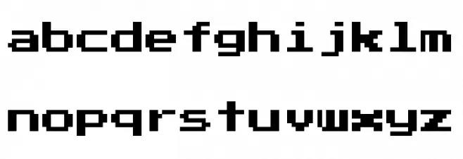 Press Start 2P [SMB1 Version] V2 Regular Schriftart Kleinbuchstaben
