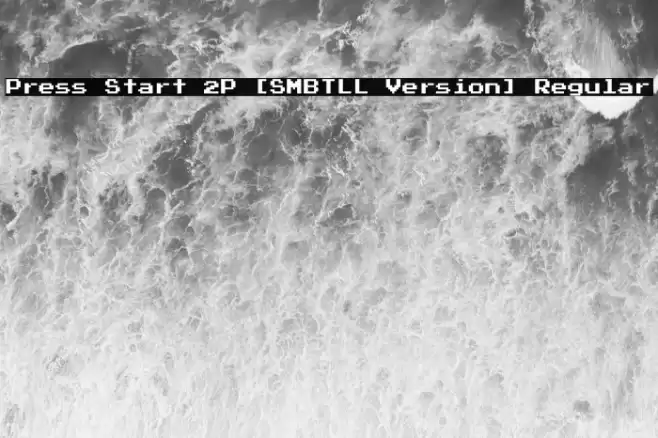 Press Start 2P [SMBTLL Version] Regular Caratteri examples