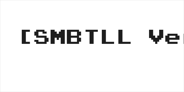 Press Start 2P [SMBTLL Version] Regular Logo