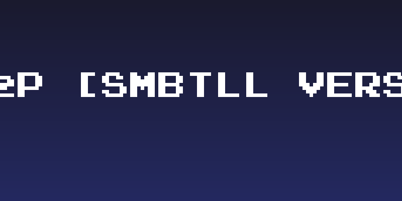 Press Start 2P [SMBTLL Version] Regular Social Header