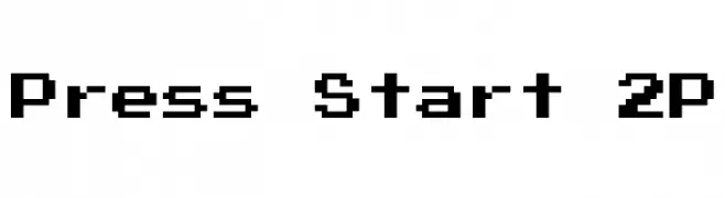 Press Start 2P  Frei Schriftart Herunterladen