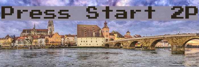 Press Start 2P Font examples