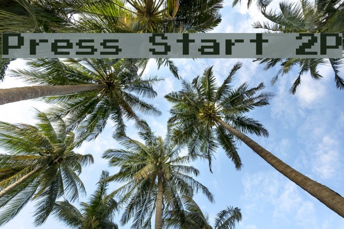 Press Start 2P Font examples