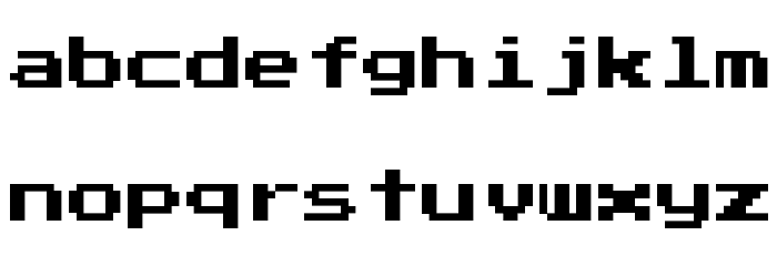 Press Start 2P Font LOWERCASE