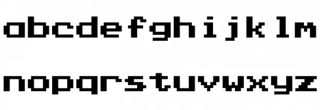 Press Start K Font LOWERCASE