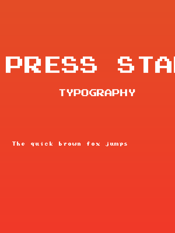Press Start Regular Poster