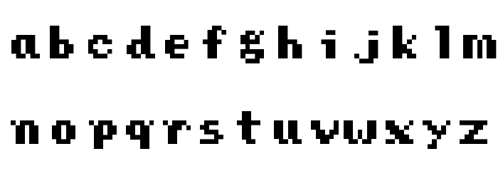 Press Start Regular Font LOWERCASE