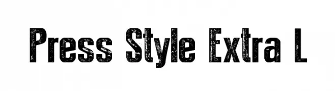 Press Style Extra L  Fuentes Gratis Descargar