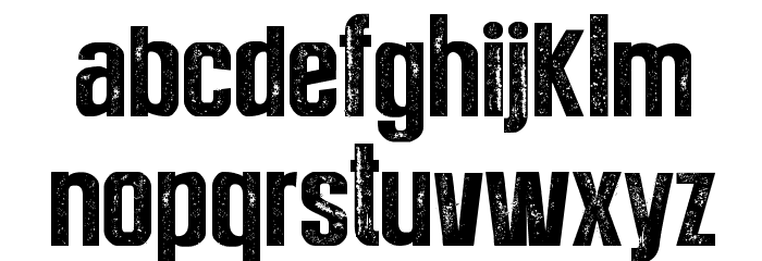 Press Style Extra L Font LOWERCASE