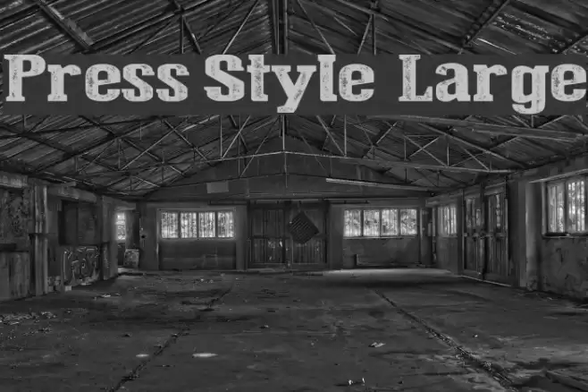 Press Style Large Font examples