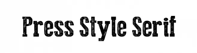 Press Style Serif  تنزيل الخطوط